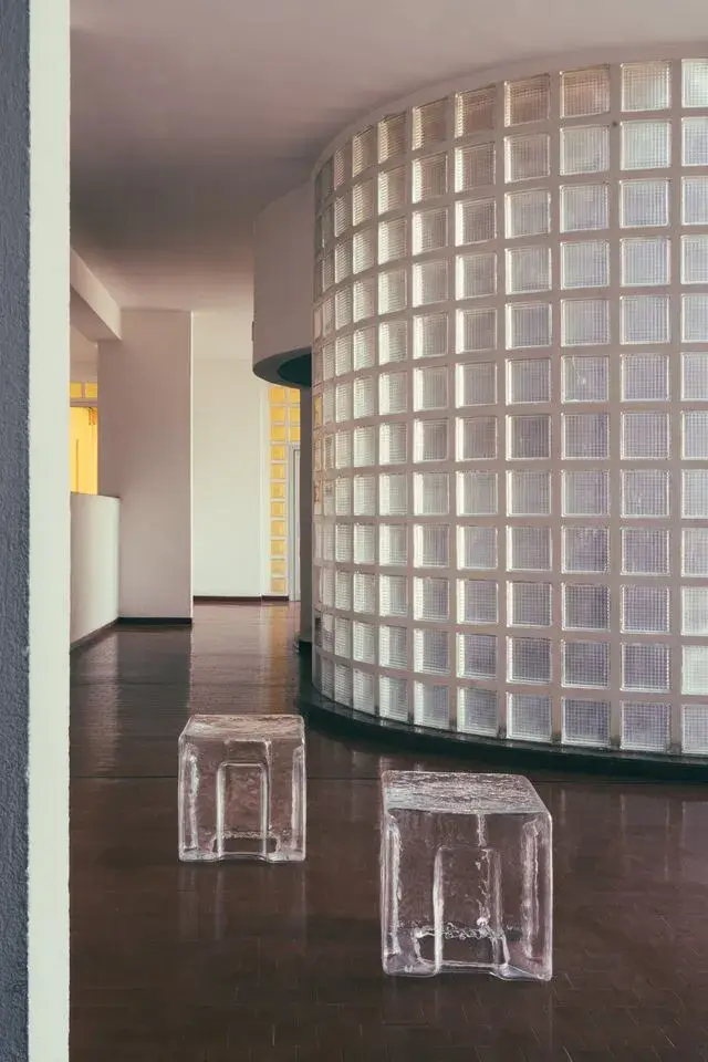 6:AM LAUNCHES BATCH GLASS MODULES image of the Batch blown glass collection by 6:AM for Bottega Veneta detailing physical properties and availability.