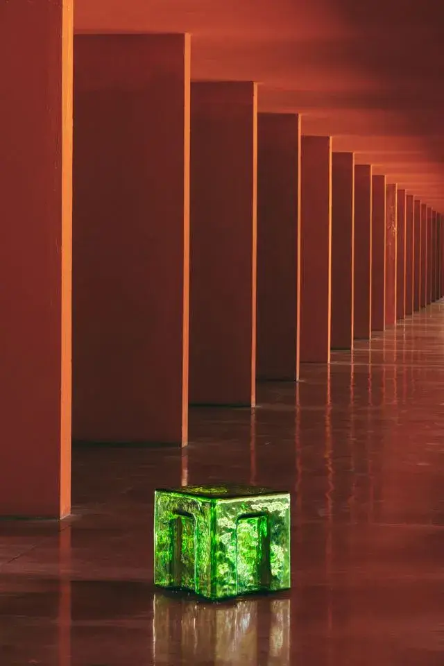 6:AM LAUNCHES BATCH GLASS MODULES image of the Batch blown glass collection by 6:AM for Bottega Veneta detailing physical properties and availability. (image 4 of 6)