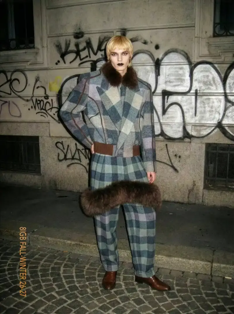 8IGB DROPS FALL COLLECTION MIXING ORDER AND INSTINCT image about 8IGB's Fall 2026 collection 8IGBALL, featuring street-inspired designs by Ruben Bissoli, plus upcycled pieces made from reused materials in France. (image 7 of 17)