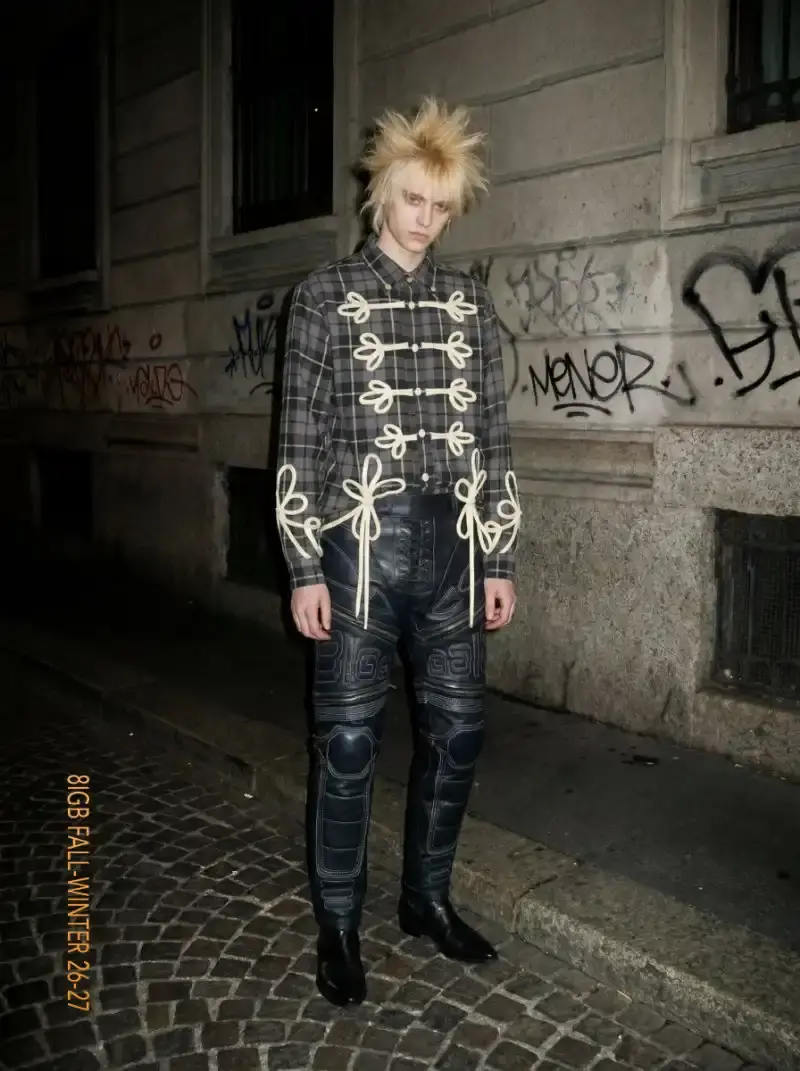 8IGB DROPS FALL COLLECTION MIXING ORDER AND INSTINCT image about 8IGB's Fall 2026 collection 8IGBALL, featuring street-inspired designs by Ruben Bissoli, plus upcycled pieces made from reused materials in France. (image 11 of 17)