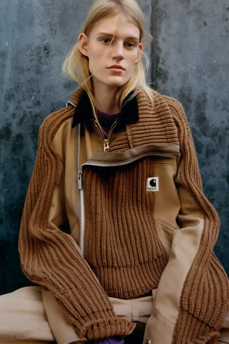 SACAI AND CARHARTT WIP LAUNCH THIRD COLLECTION image about the third collaboration between fashion brands sacai and Carhartt WIP, featuring details about their 19-piece collection launching October 3, 2025 (image 5 of 8)