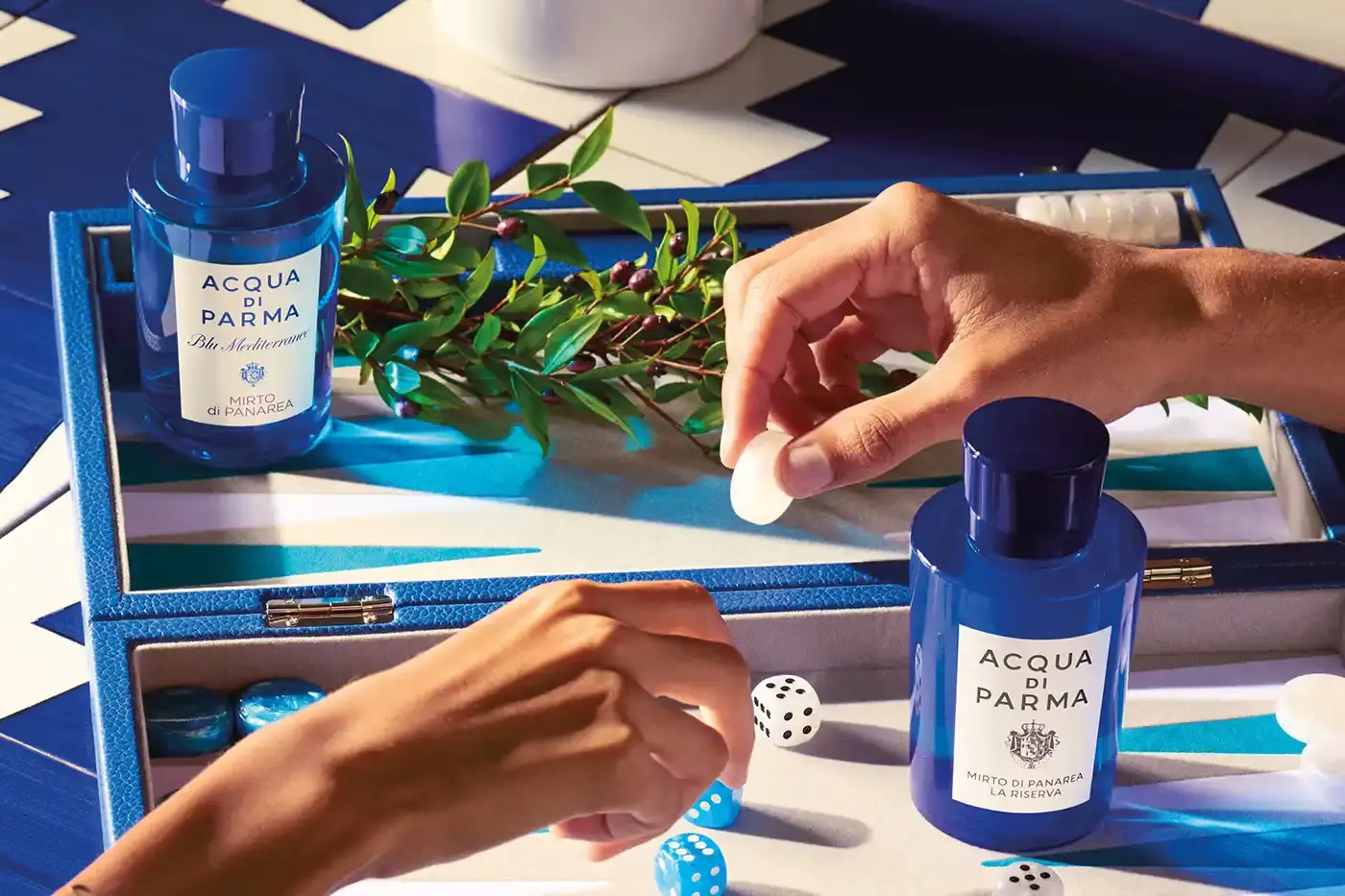 ACQUA DI PARMA EXPANDS BLU MEDITERRANEO RANGE image about Italian perfume brand Acqua di Parma releasing enhanced versions of three Mediterranean-inspired fragrances through extended maceration process, including product details and availability information. (image 2 of 2)