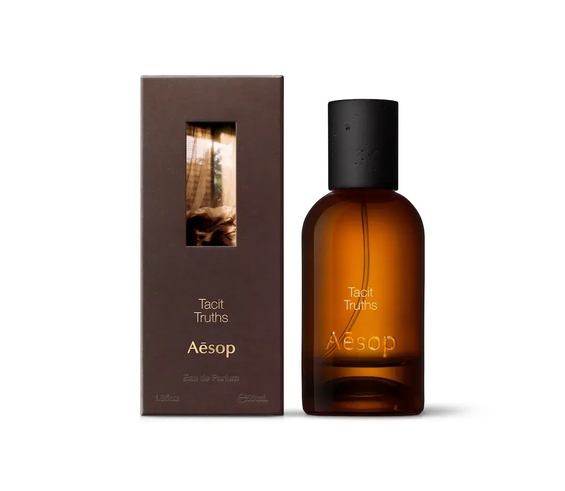 AESOP FRAGRANT FABLES TURNS 12 PERFUMES INTO STORIES image about Aesop Fragrant Fables, a line of 12 eaux de parfum with fable-style names, poems, a new scent called Unforeseen Aer and a redesigned amber bottle with a basalt-inspired cap. (image 10 of 11)