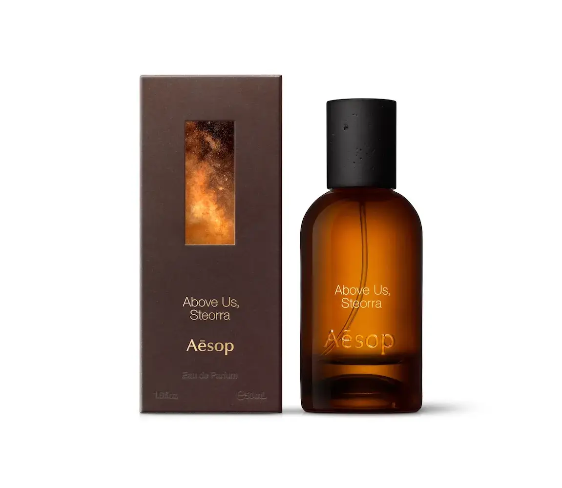 AESOP FRAGRANT FABLES TURNS 12 PERFUMES INTO STORIES image about Aesop Fragrant Fables, a line of 12 eaux de parfum with fable-style names, poems, a new scent called Unforeseen Aer and a redesigned amber bottle with a basalt-inspired cap. (image 1 of 11)