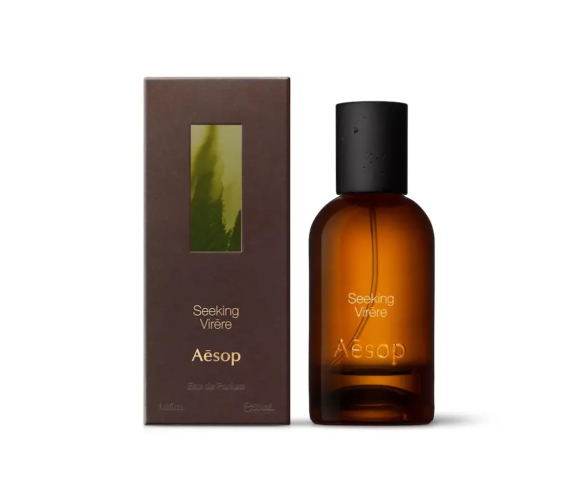 AESOP FRAGRANT FABLES TURNS 12 PERFUMES INTO STORIES image about Aesop Fragrant Fables, a line of 12 eaux de parfum with fable-style names, poems, a new scent called Unforeseen Aer and a redesigned amber bottle with a basalt-inspired cap. (image 8 of 11)