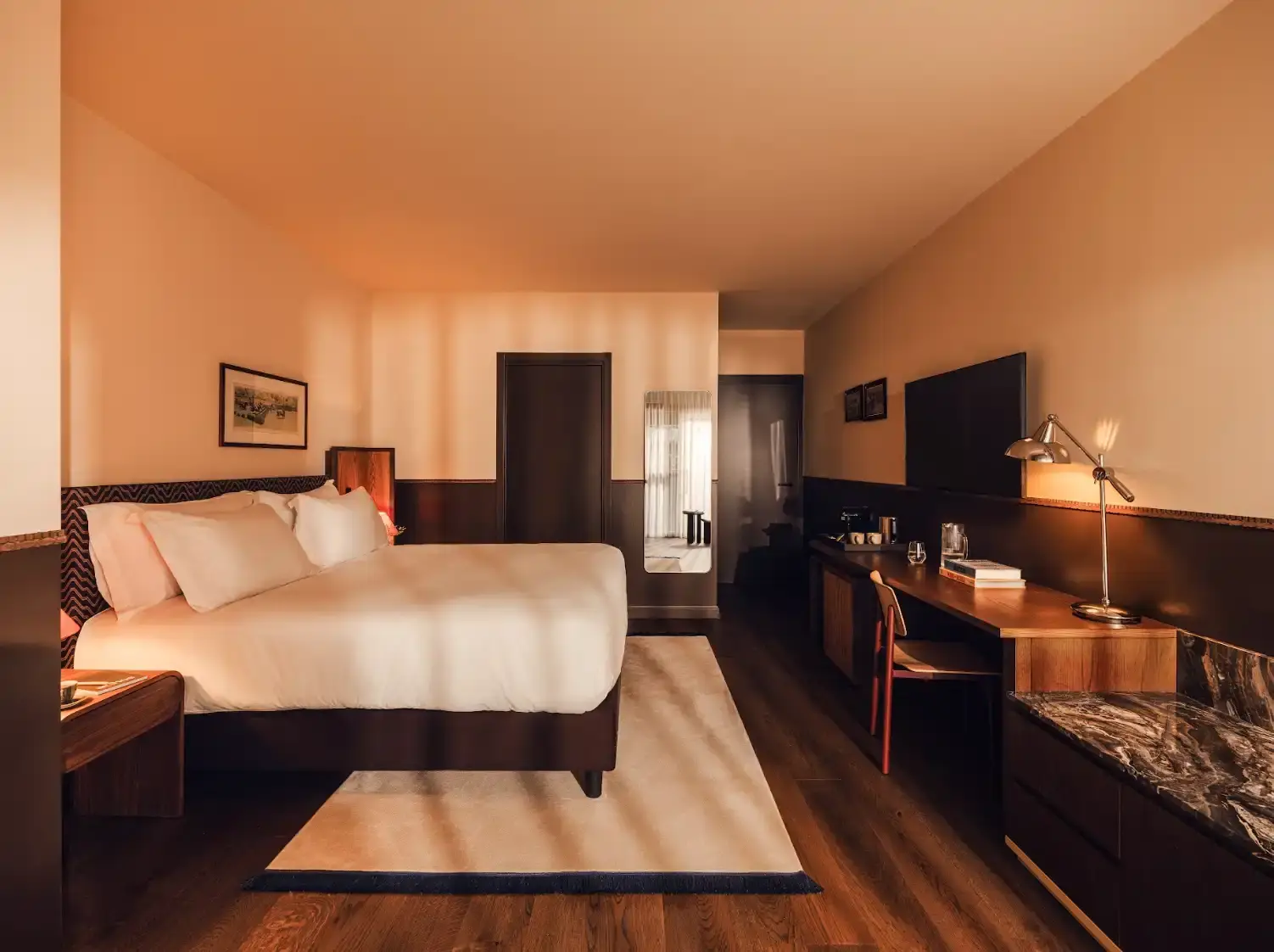 AETHOS MILAN UPGRADES TO FIVE STARS image summarizing the reopening of Aethos Milan as a five-star hotel with details on room renovations, new dining spaces, and member club features. (image 4 of 4)