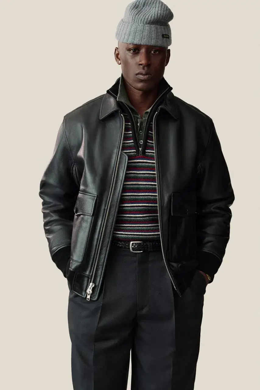 AIMÉ LEON DORE FW26 DELIVERY 1 LOOKBOOK image detailing the Aimé Leon Dore Fall/Winter 2026 collection drop, including outerwear, footwear, headwear, and pricing. (image 35 of 60)