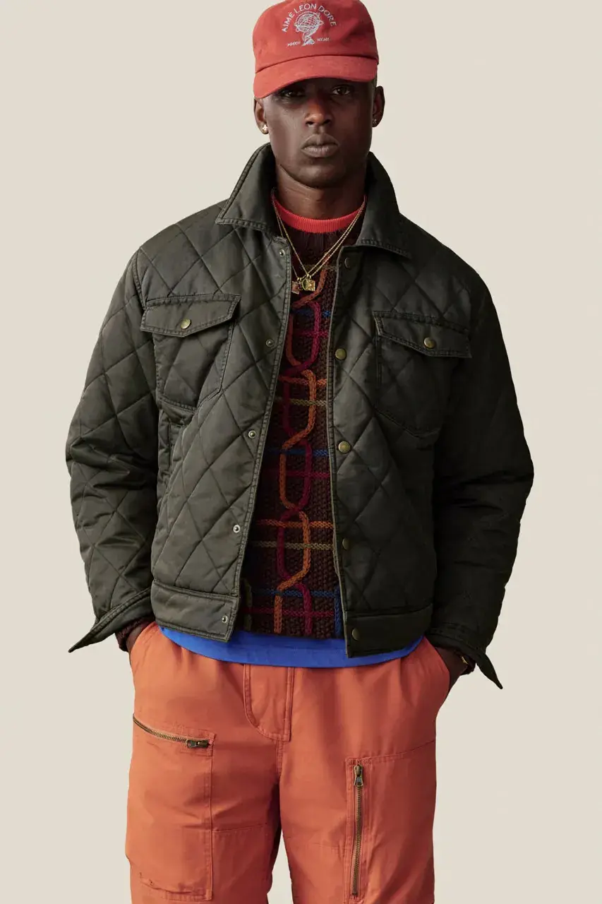 AIMÉ LEON DORE FW26 DELIVERY 1 LOOKBOOK image detailing the Aimé Leon Dore Fall/Winter 2026 collection drop, including outerwear, footwear, headwear, and pricing. (image 38 of 60)
