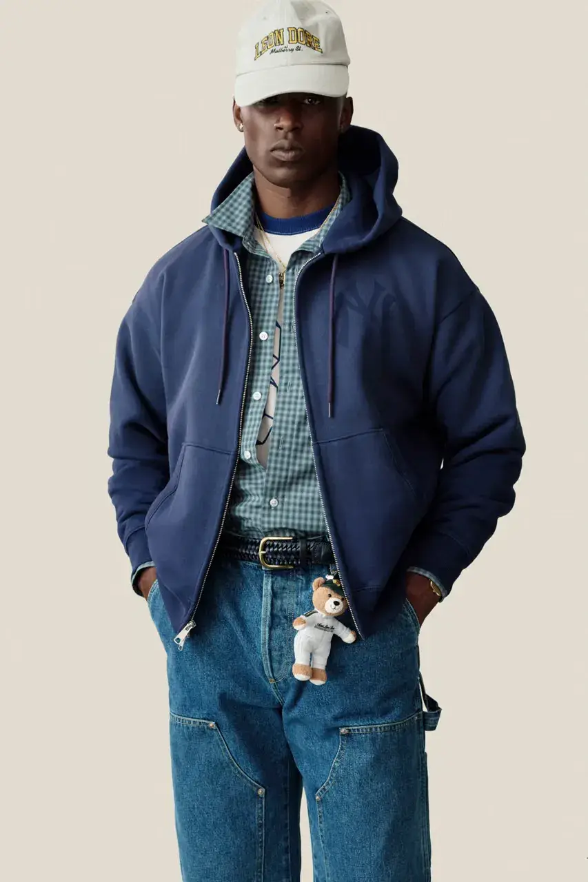 AIMÉ LEON DORE FW26 DELIVERY 1 LOOKBOOK image detailing the Aimé Leon Dore Fall/Winter 2026 collection drop, including outerwear, footwear, headwear, and pricing. (image 12 of 60)