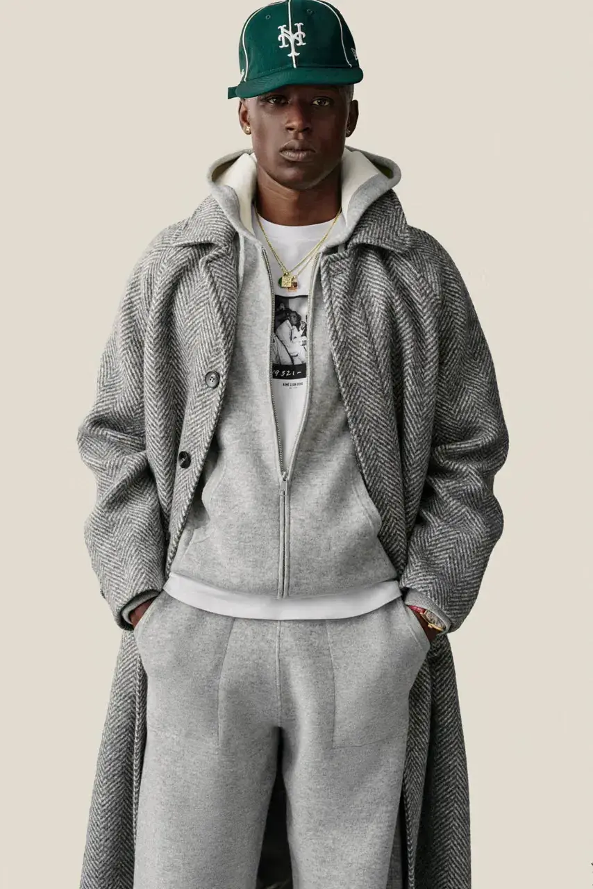 AIMÉ LEON DORE FW26 DELIVERY 1 LOOKBOOK image detailing the Aimé Leon Dore Fall/Winter 2026 collection drop, including outerwear, footwear, headwear, and pricing. (image 58 of 60)