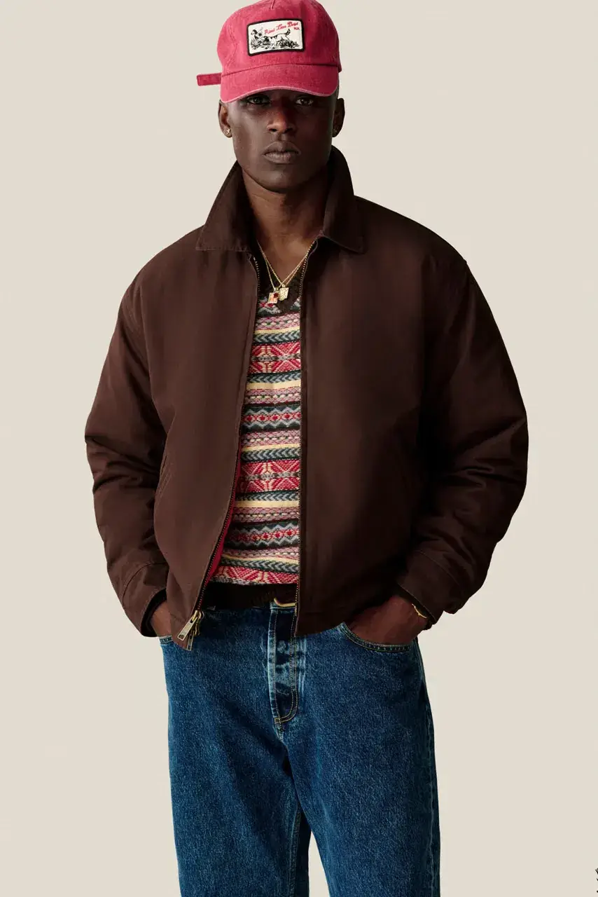 AIMÉ LEON DORE FW26 DELIVERY 1 LOOKBOOK image detailing the Aimé Leon Dore Fall/Winter 2026 collection drop, including outerwear, footwear, headwear, and pricing. (image 7 of 60)