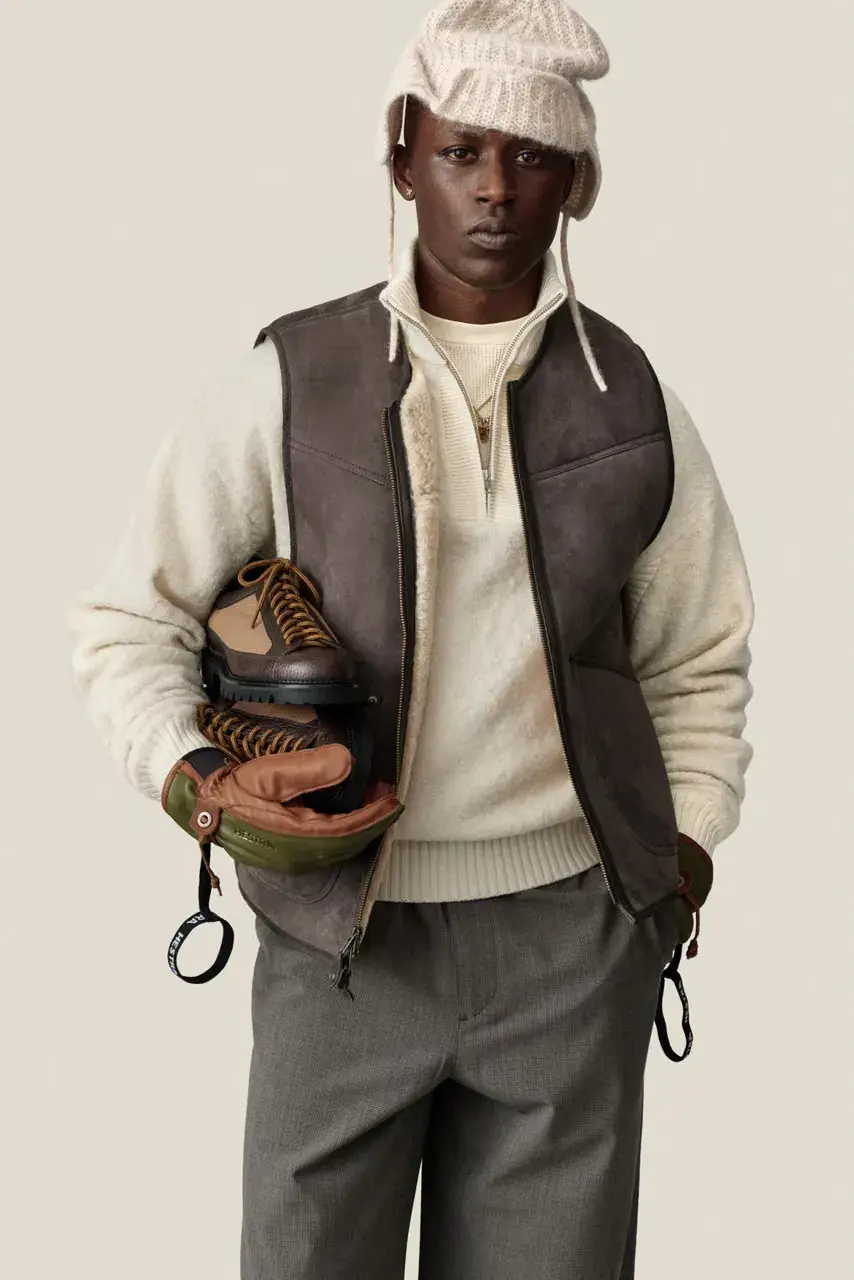 AIMÉ LEON DORE FW26 DELIVERY 1 LOOKBOOK image detailing the Aimé Leon Dore Fall/Winter 2026 collection drop, including outerwear, footwear, headwear, and pricing. (image 20 of 60)