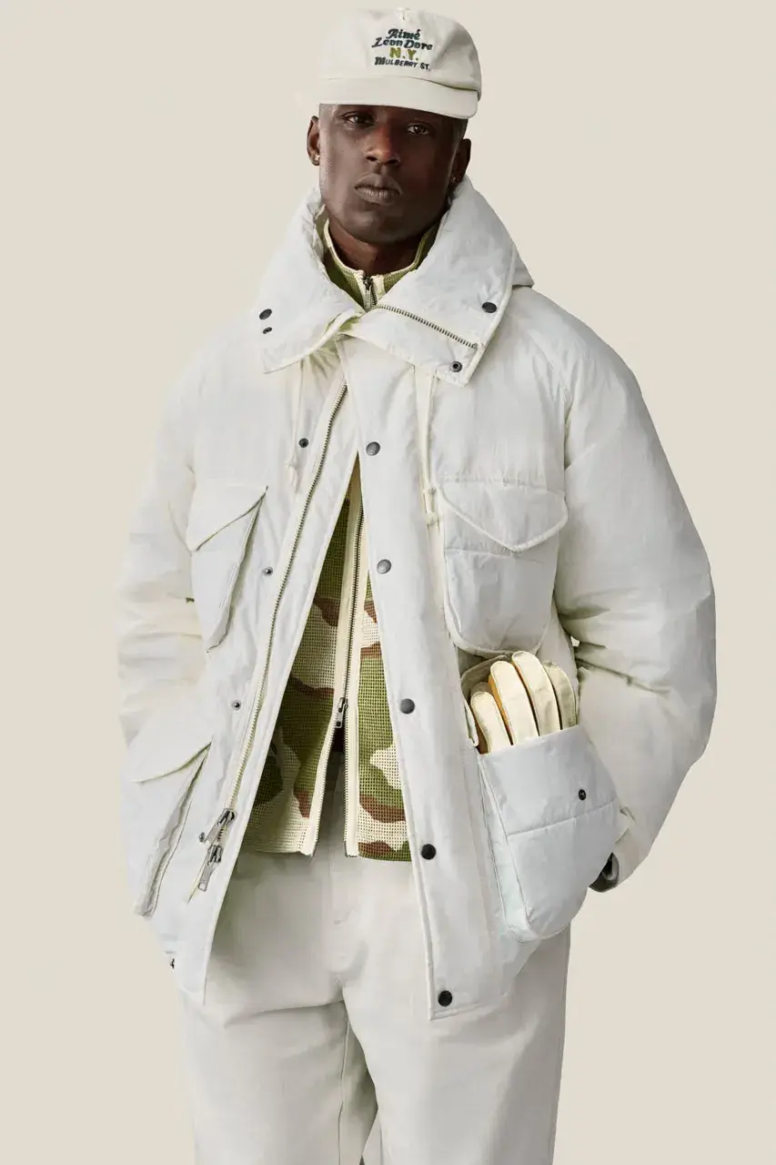 AIMÉ LEON DORE FW26 DELIVERY 1 LOOKBOOK image detailing the Aimé Leon Dore Fall/Winter 2026 collection drop, including outerwear, footwear, headwear, and pricing. (image 53 of 60)