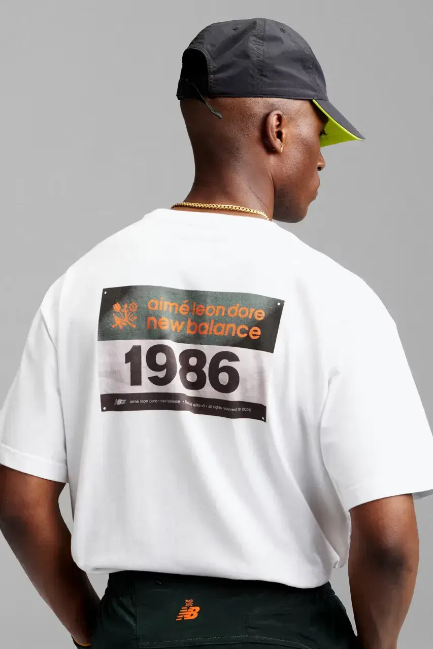AIMÉ LEON DORE AND NEW BALANCE RELEASE SS26 RUNNING CAPSULE image f the collaborative performance running capsule from Aimé Leon Dore and New Balance including footwear specifications and launch dates. (image 6 of 13)
