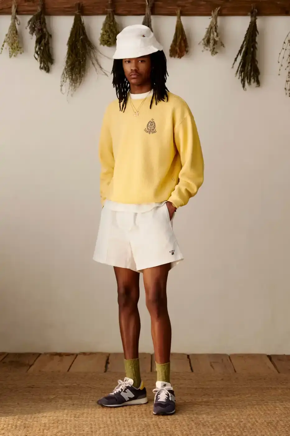 AIMÉ LEON DORE SS26 DELIVERY 4 ARRIVES image of the new Aimé Leon Dore Spring Summer 2026 Delivery 4 clothing release detailing knitwear options and lightweight tailoring. (image 3 of 21)