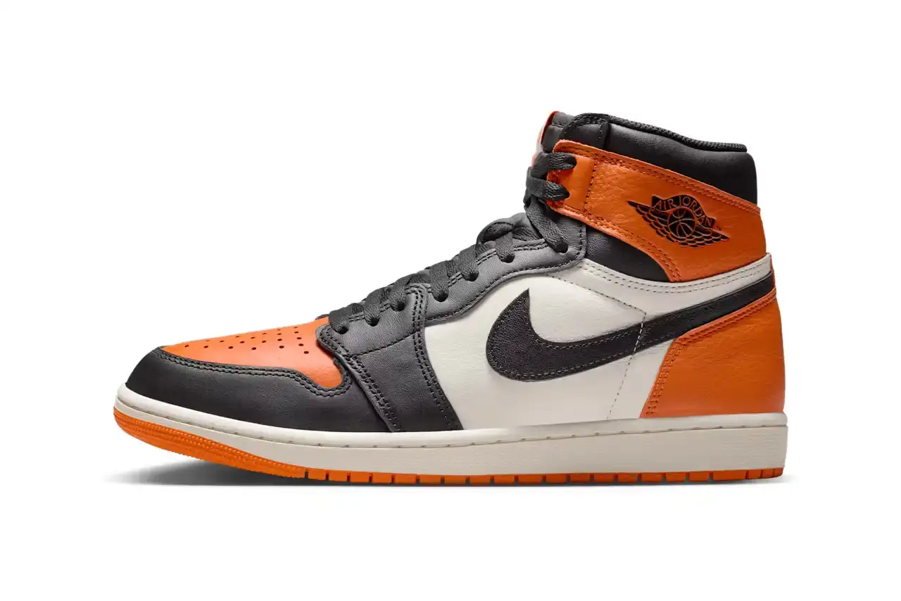 AIR JORDAN 1 "SHATTERED BACKBOARD" RETURNS AUGUST 2025 image of the re-release of the Air Jordan 1 High OG "Shattered Backboard" sneaker. The content includes release details, pricing information, historical context about Michael Jordan's backboard-breaking dunk in 1985, and market analysis. Key information is presented in bullet points at the beginning, followed by detailed paragraphs covering the sneaker's specifications, release timeline changes, cultural significance, and availability through Nike SNKRS and select retailers.