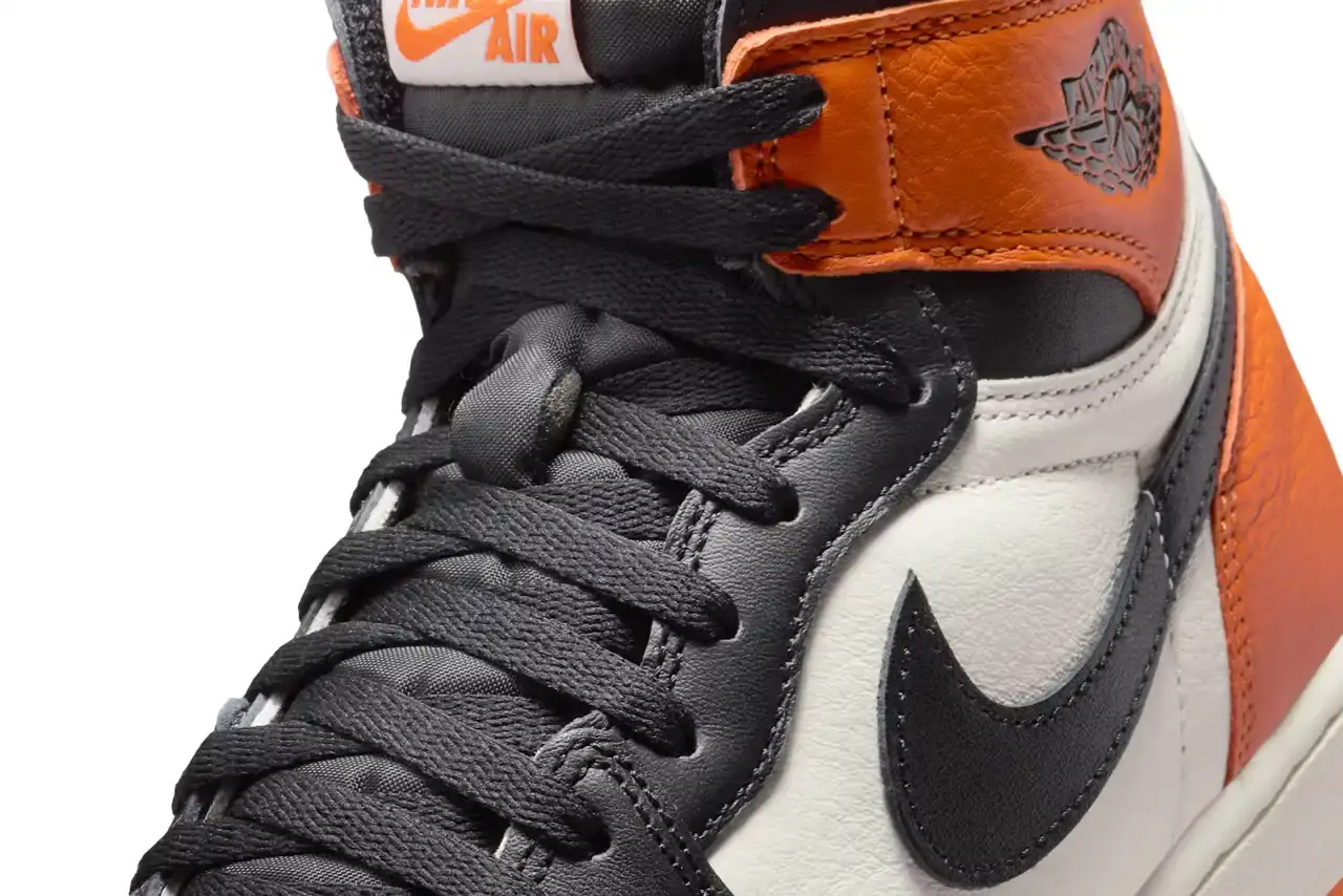 AIR JORDAN 1 "SHATTERED BACKBOARD" RETURNS AUGUST 2025 image of the re-release of the Air Jordan 1 High OG "Shattered Backboard" sneaker. The content includes release details, pricing information, historical context about Michael Jordan's backboard-breaking dunk in 1985, and market analysis. Key information is presented in bullet points at the beginning, followed by detailed paragraphs covering the sneaker's specifications, release timeline changes, cultural significance, and availability through Nike SNKRS and select retailers. (image 6 of 8)