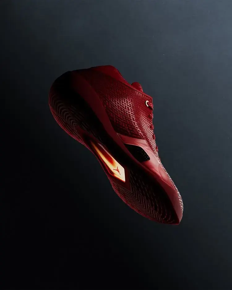 AIR JORDAN 41 DROPS WITH NEW TECH image of the Air Jordan 41 basketball shoe release, detailing tech specs, pricing, and gemstone design elements. (image 2 of 4)
