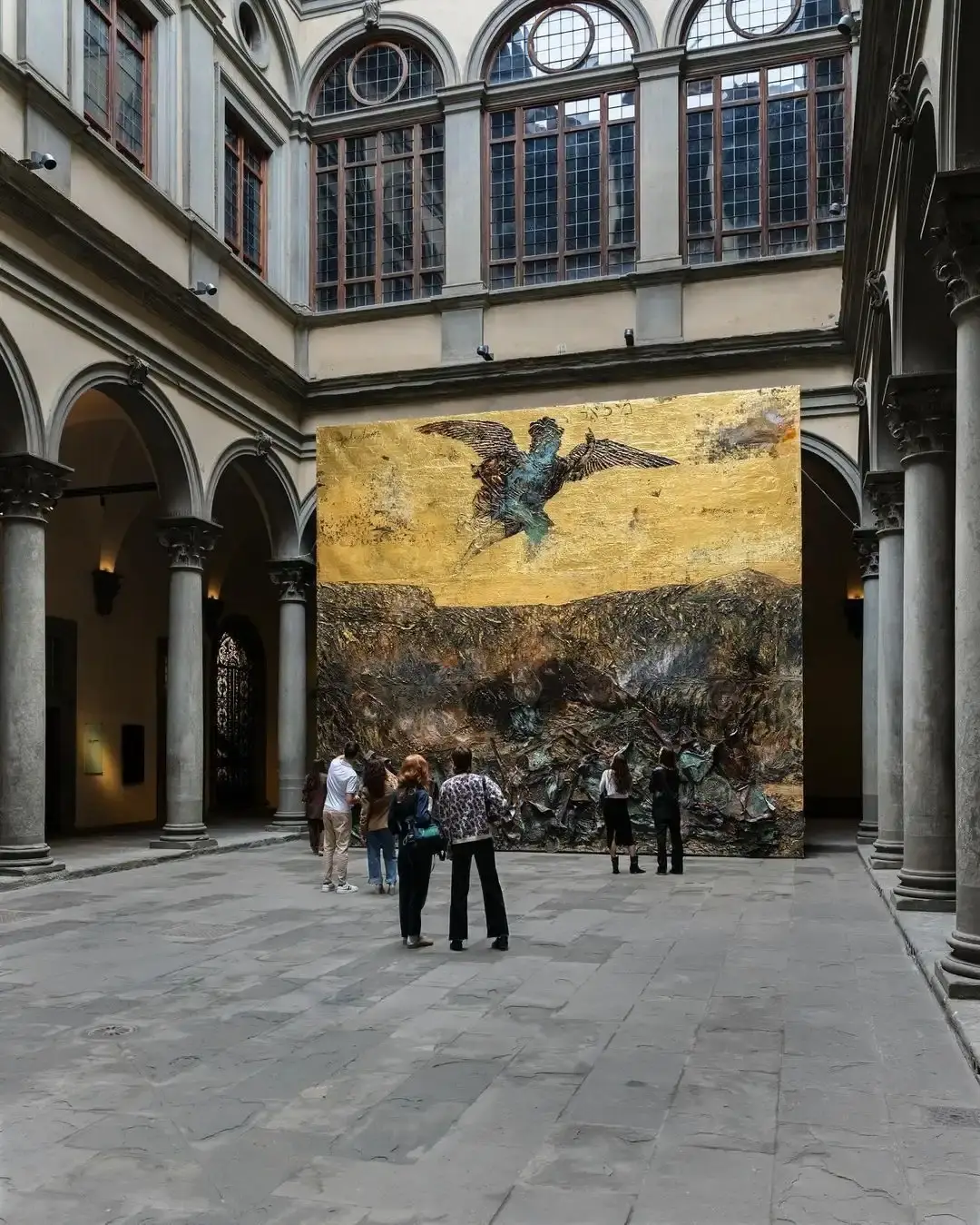 Anselm Kiefer. Fallen Angels, Palazzo Strozzi, Florence, 2024 ©️ Anselm Kiefer. Photo by Ela Bialkowska, OKNO Studio. Courtesy of Fondazione Palazzo Strozzi