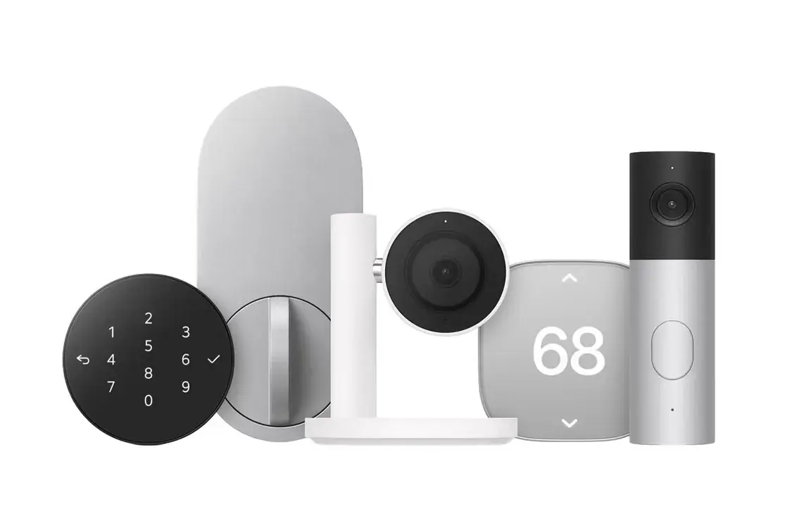 APPLE HOME COLLECTION ADDS LG AND SCHNEIDER HARDWARE image about Apple Home Collection, a range of LG Electronics and Schneider Electric cameras, a deadbolt, thermostats and sensors managed in the Home app, with rollout starting in December.