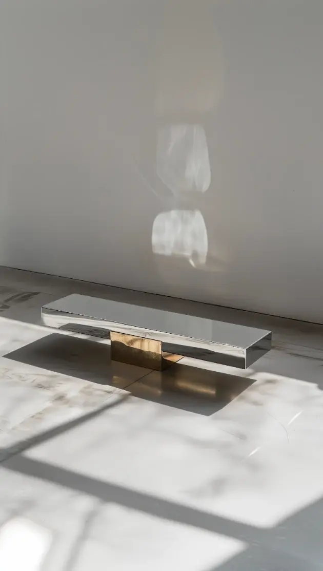 ARIELLE ASSOULINE-LICHTEN ON GLAM MINIMALISM AND DESIGN an image detailing an interview with designer Arielle of Slash Objects about her background, material choices, and new furniture collections. (image 10 of 13)