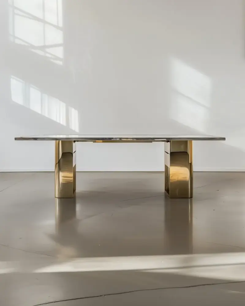 ARIELLE ASSOULINE-LICHTEN ON GLAM MINIMALISM AND DESIGN an image detailing an interview with designer Arielle of Slash Objects about her background, material choices, and new furniture collections. (image 5 of 13)