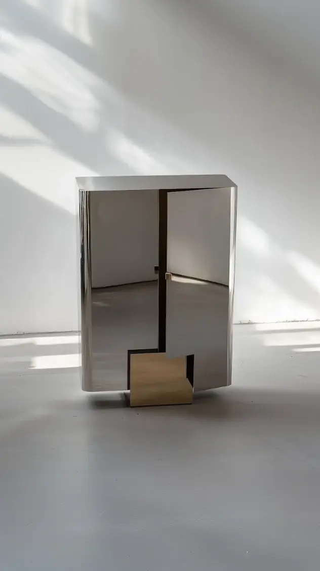 ARIELLE ASSOULINE-LICHTEN ON GLAM MINIMALISM AND DESIGN an image detailing an interview with designer Arielle of Slash Objects about her background, material choices, and new furniture collections. (image 8 of 13)