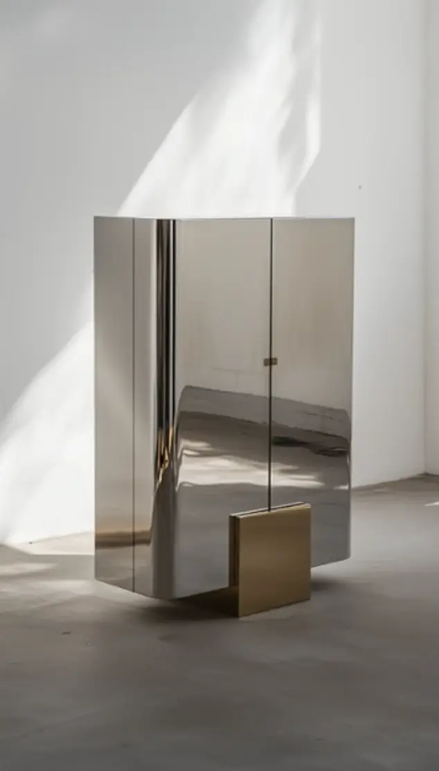 ARIELLE ASSOULINE-LICHTEN ON GLAM MINIMALISM AND DESIGN an image detailing an interview with designer Arielle of Slash Objects about her background, material choices, and new furniture collections. (image 7 of 13)