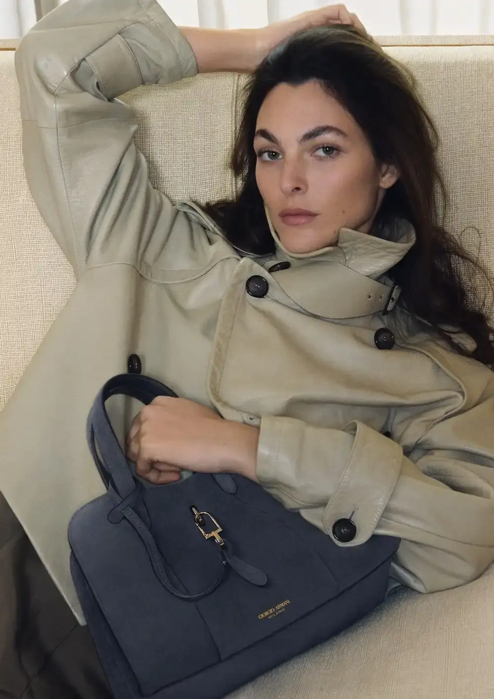 ARMANI'S FINAL COLLECTION SHOT IN HIS MILAN HOME Oliver Hadlee Pearch photographed Giorgio Armani's final collection inside the designer's Milan home, featuring models Vittoria Ceretti, Clement Chabernaud, and others among personal objects and artworks. (image 3 of 20)