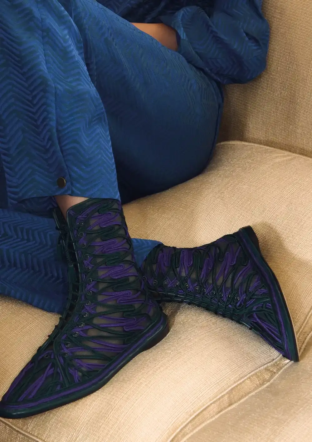 ARMANI'S FINAL COLLECTION SHOT IN HIS MILAN HOME Oliver Hadlee Pearch photographed Giorgio Armani's final collection inside the designer's Milan home, featuring models Vittoria Ceretti, Clement Chabernaud, and others among personal objects and artworks. (image 2 of 20)