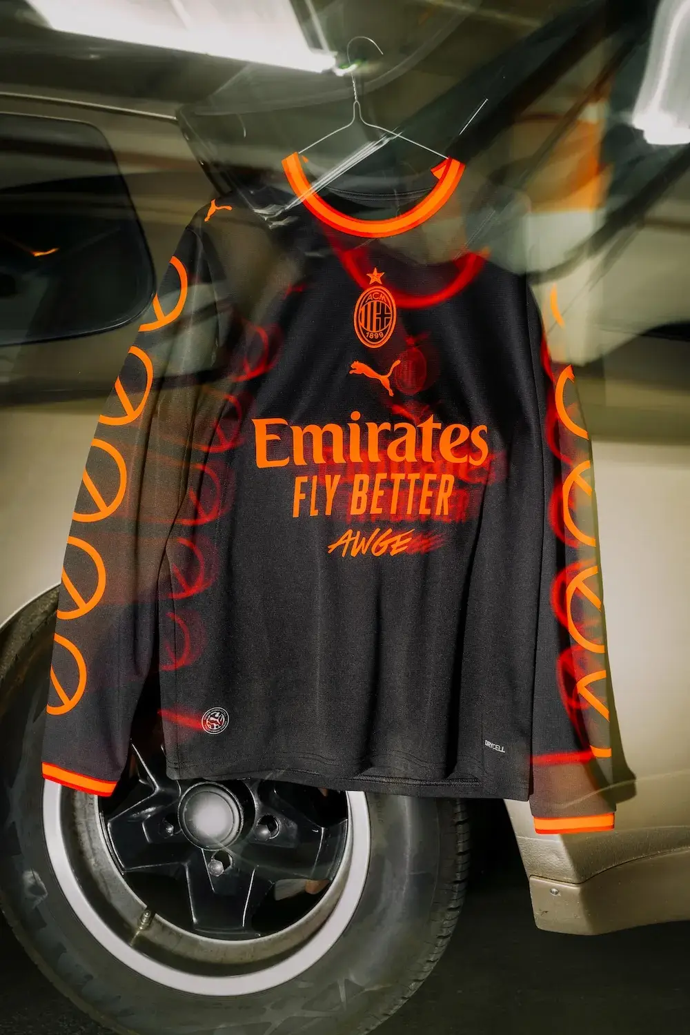 ASAP ROCKY AND PUMA DROP NEW CITY AND MILAN KITS image detailing the collaboration between ASAP Rocky, PUMA, AC Milan, and Manchester City for new football shirts and events. (image 3 of 4)