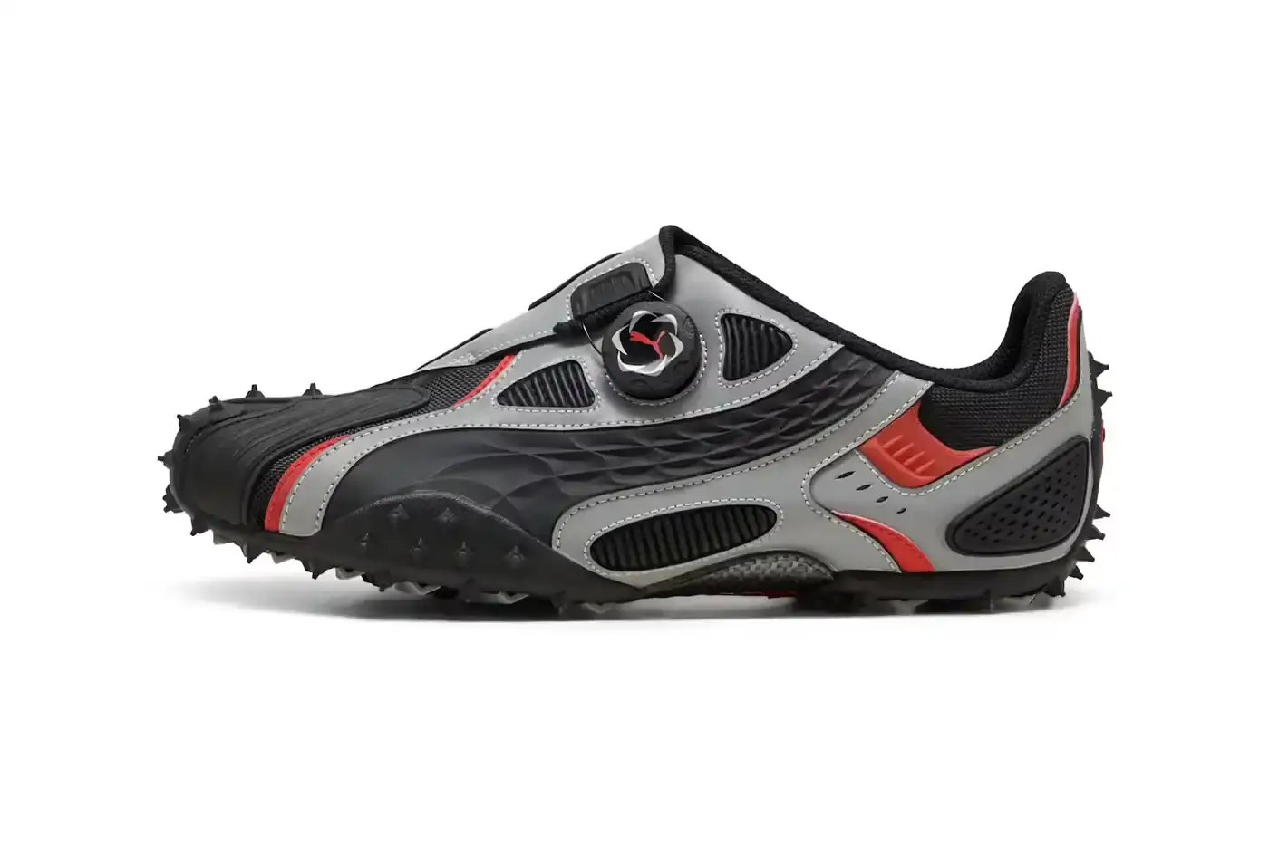 A$AP ROCKY PUMA MOSTRO GABBIA DROPS MAY 30 image about upcoming sneaker release featuring collaboration between rapper A$AP Rocky and sportswear brand PUMA. Details include product specifications, pricing at $250, May 30 release date, and technical features such as leather construction, removable cage system, and laceless closure mechanism. Content is structured with bullet point summary followed by detailed product description and availability information.