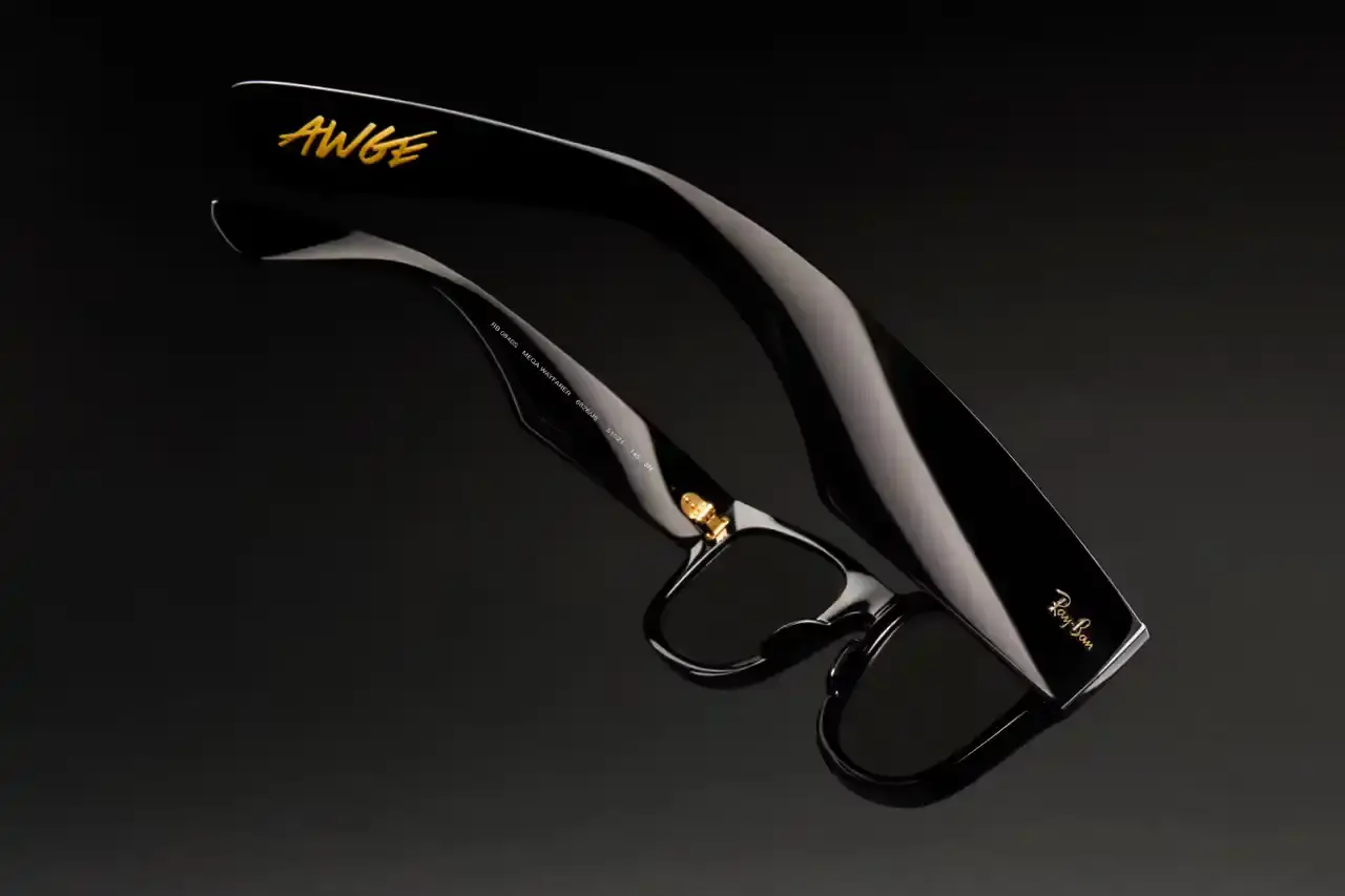 RAY-BAN LAUNCHES "BLACKED OUT" SERIES WITH A$AP ROCKY photo of Ray-Ban Blacked Out Collection sunglasses featuring three redesigned classic frames with ultra-dark lenses, created in collaboration with A$AP Rocky as the brand's creative director. (image 6 of 7)