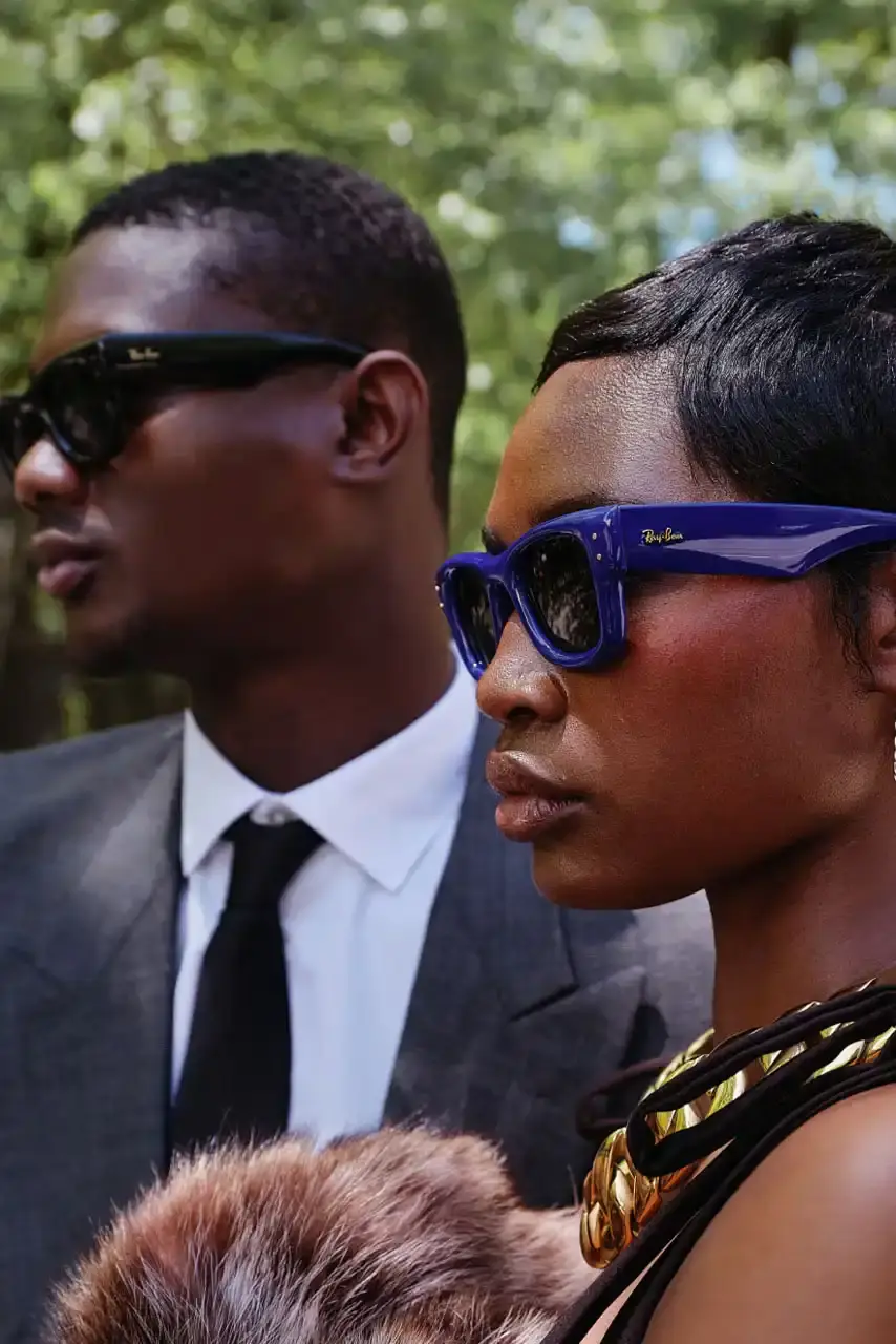ROCKY UNVEILS RAY-BAN WAYFARER PUFFER COLLECTION image about A$AP Rocky's new Ray-Ban sunglasses collection. The Wayfarer Puffer frames come in seven colors and cost $202 each. The advertising campaign was photographed in Harlem using local residents as models. Rocky became Ray-Ban's Creative Director in February and previously wore custom versions of these sunglasses to the Met Gala and Cannes Film Festival. (image 10 of 10)