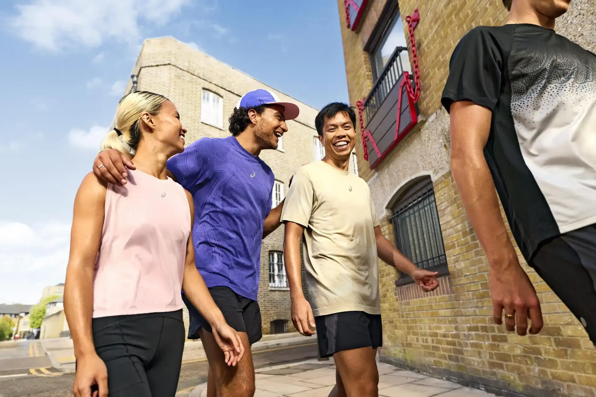An image of ASICS events and locations for the 2026 Milan Marathon including product testing spaces and cultural exhibitions.