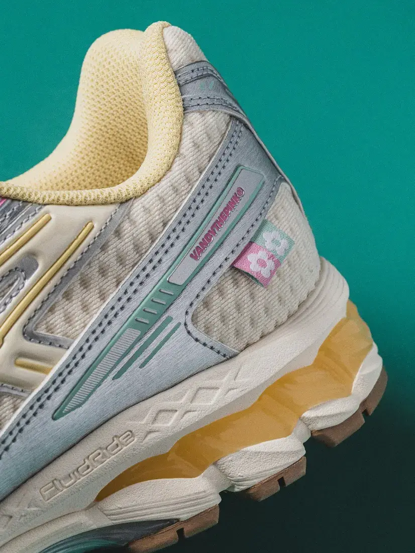 ASICS AND VANDYTHEPINK RELEASE GEL-KAYANO 12.1 image detailing the release of the ASICS and VANDYTHEPINK GEL-KAYANO 12.1 sneakers, outlining the design inspiration and release dates. (image 6 of 13)