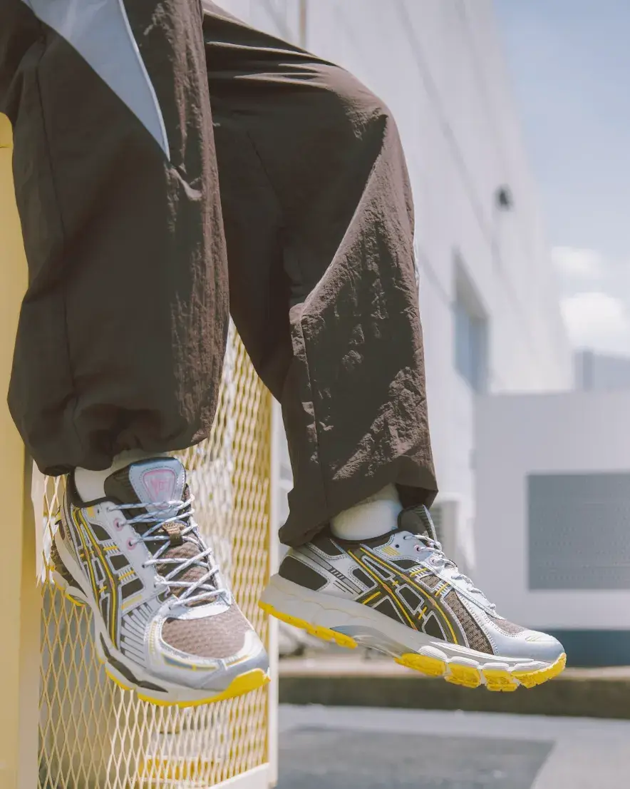 ASICS AND VANDYTHEPINK RELEASE GEL-KAYANO 12.1 image detailing the release of the ASICS and VANDYTHEPINK GEL-KAYANO 12.1 sneakers, outlining the design inspiration and release dates. (image 2 of 13)