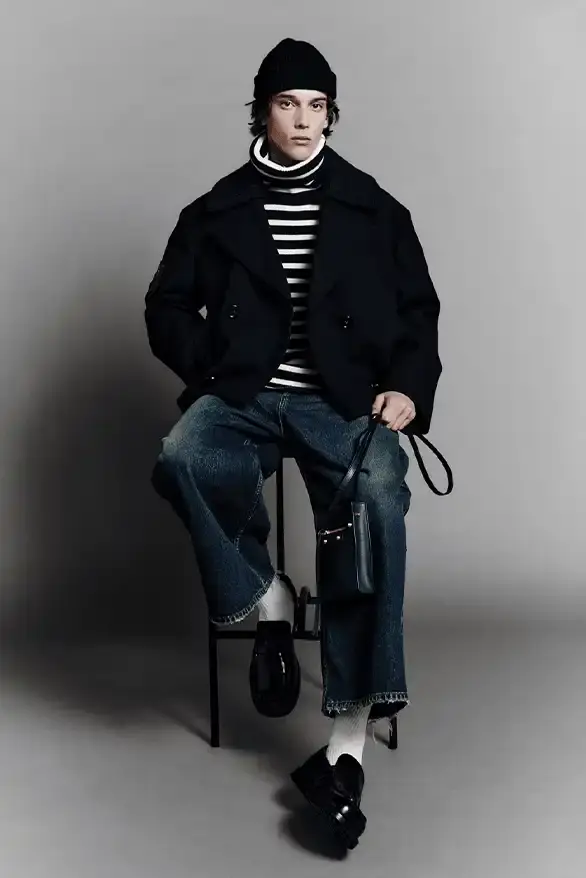 BALENCIAGA PARTNERS WITH NBA FOR FALL 2026 Balenciaga Fall 2026 collection features NBA collaboration with athletic wear, formal tailoring, and Manolo Blahnik footwear partnership under creative director Pierpaolo Piccioli. (image 16 of 52)