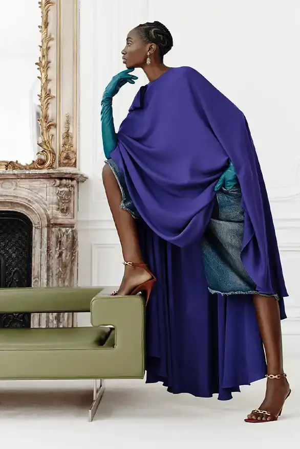 BALENCIAGA PARTNERS WITH NBA FOR FALL 2026 Balenciaga Fall 2026 collection features NBA collaboration with athletic wear, formal tailoring, and Manolo Blahnik footwear partnership under creative director Pierpaolo Piccioli. (image 32 of 52)