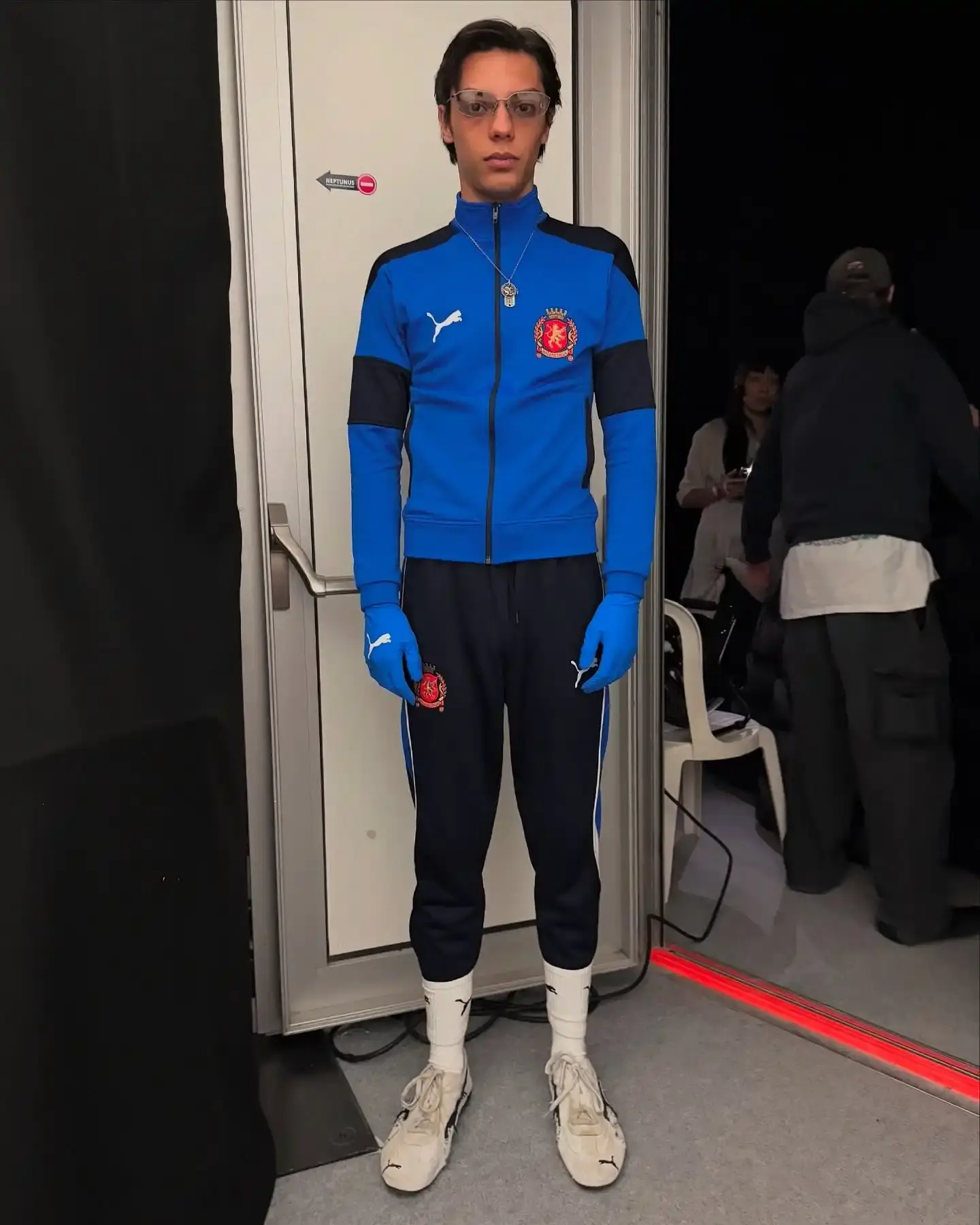 Via @myfacewheno_o Balenciaga's Winter 2025 runway show featuring the new PUMA collaboration, showcasing redesigned Speedcat shoes and oversized sportswear pieces that blend high fashion with athletic heritage (image 4 of 4)