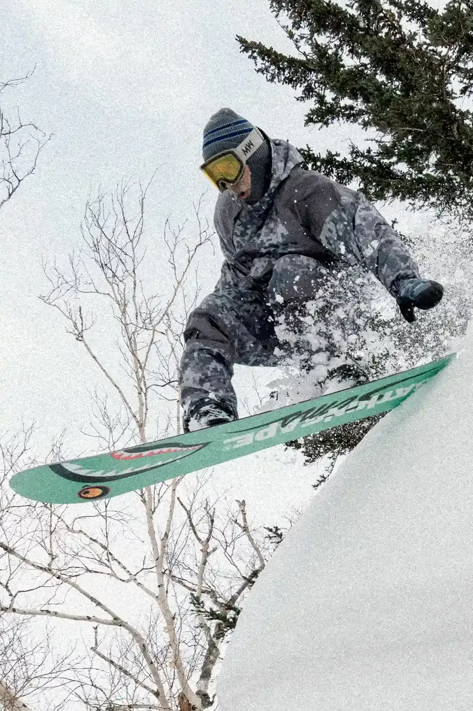 BAPE RELEASES FINAL PAW WINTER COLLECTION BAPE releases third Performance All Weather collection featuring technical snowboard jackets, overalls, and accessories with new camouflage patterns designed for extreme winter conditions. (image 4 of 24)