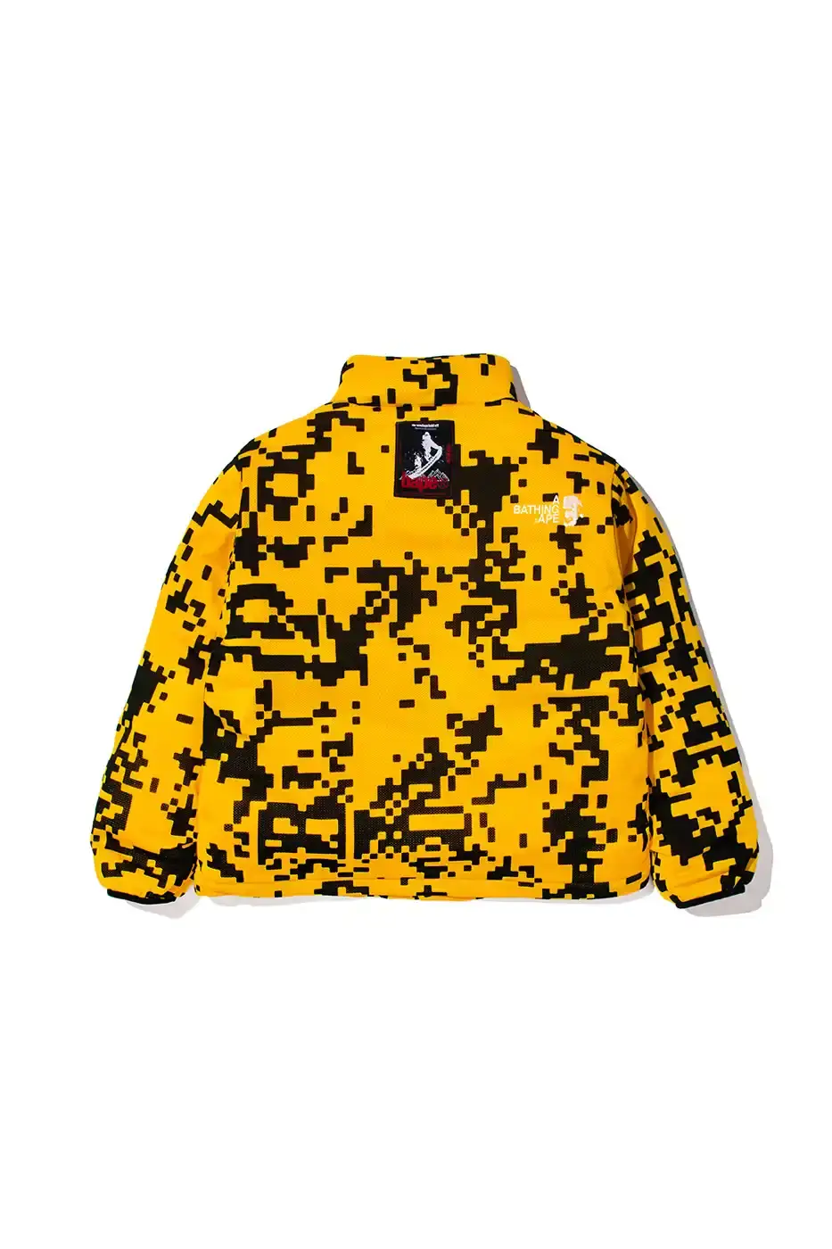 BAPE RELEASES FINAL PAW WINTER COLLECTION BAPE releases third Performance All Weather collection featuring technical snowboard jackets, overalls, and accessories with new camouflage patterns designed for extreme winter conditions. (image 16 of 24)