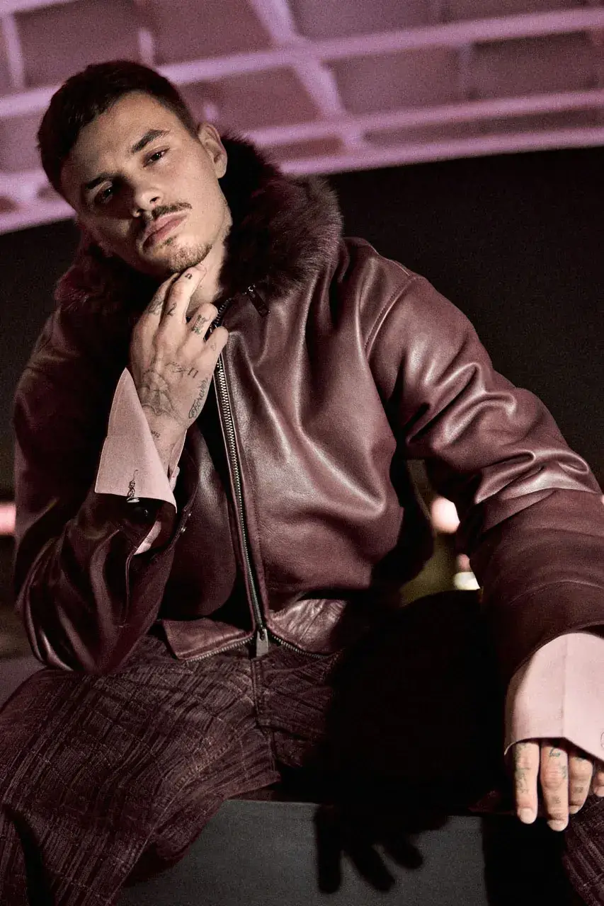 BURBERRY RELEASES WINTER 2026 CAMPAIGN image of the Burberry Winter 2026 fashion campaign starring FKA twigs and Romeo Beckham. (image 2 of 23)