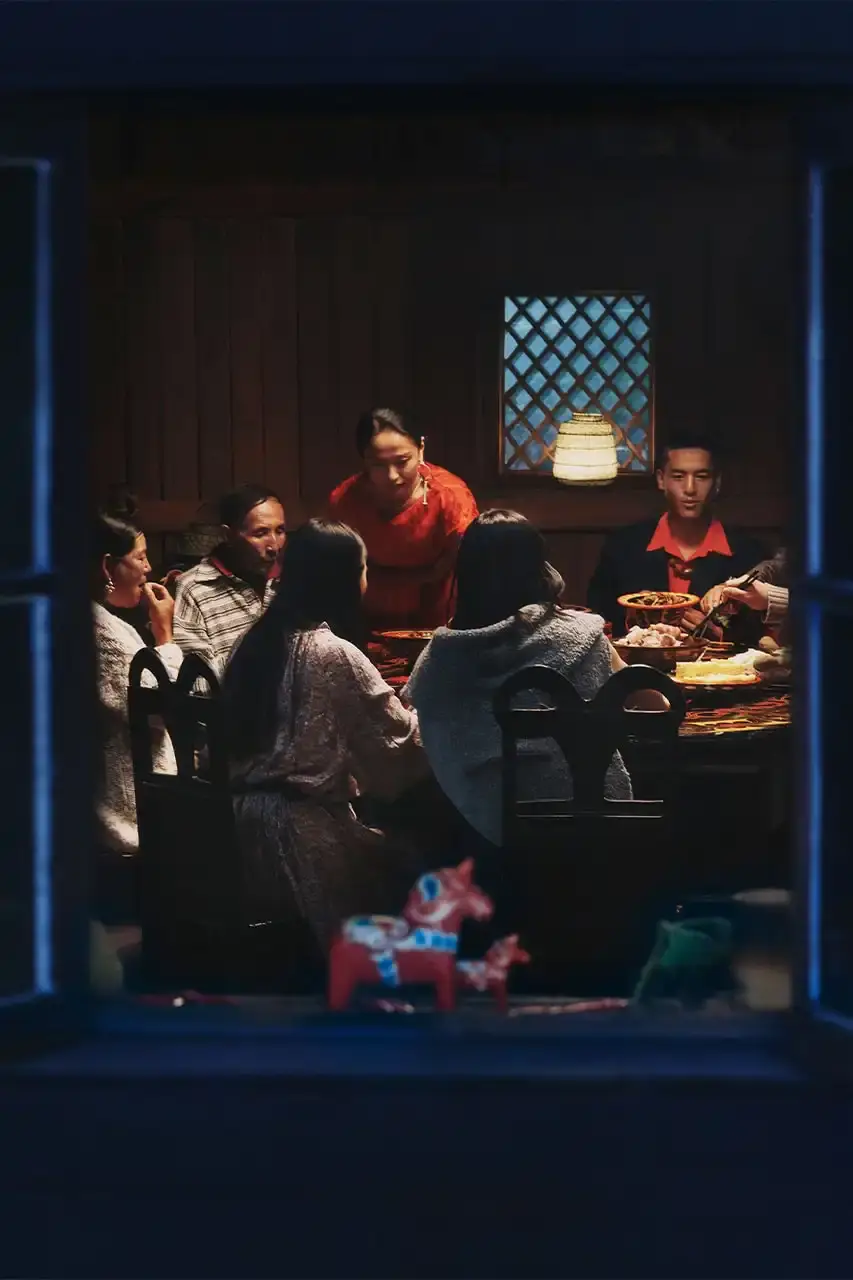 BYREDO MARKS LUNAR NEW YEAR WITH HORSE-THEMED CAMPAIGN Byredo releases Lunar New Year campaign featuring two fragrances, Rose of No Man's Land and Desert Dawn, photographed by Annie Lai with models Xi Yi and Wang Xuan in natural settings, drawing inspiration from Swedish Dala horse symbolism. (image 4 of 4)