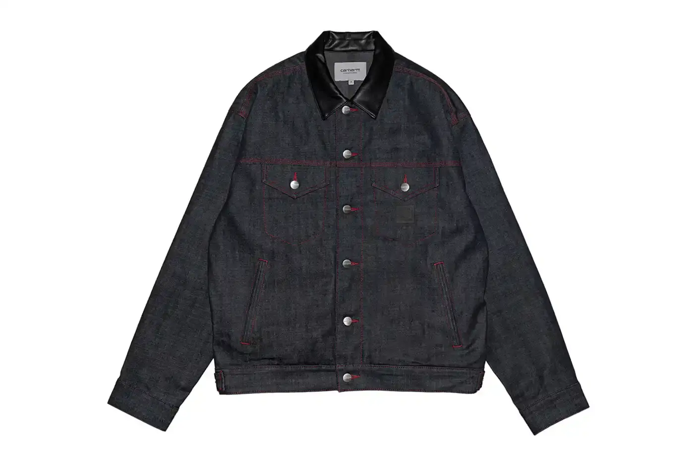 CARHARTT WIP JAPAN NEW YEAR DENIM DROP Carhartt WIP announces a Japan-exclusive denim collection for New Year 2026, including a jacket and pants with red decorative stitching, launching January 2 at retail stores and online.