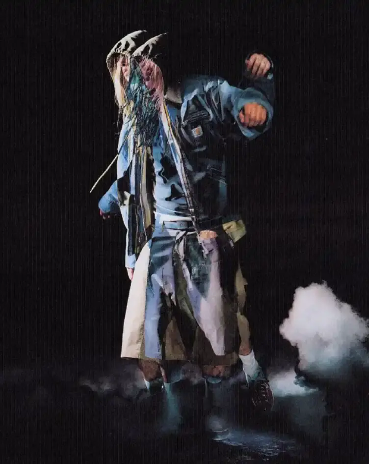 CARHARTT WIP SPRING 2026 SHOT BY HUGO CAMPAN Fashion campaign images showing people in Carhartt WIP clothing photographed by Hugo Campan during day and night, featuring textural photography with strong light and shadow contrasts. (image 3 of 6)