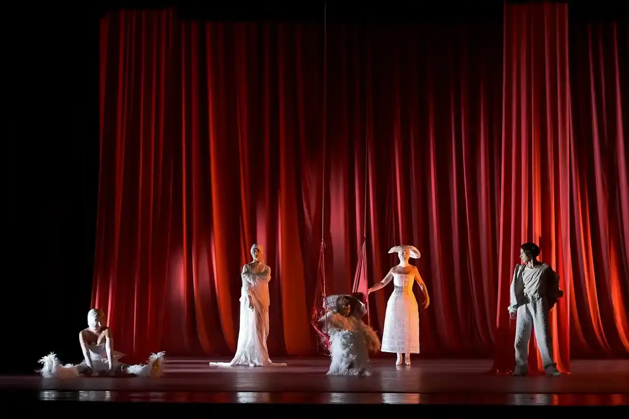 CATERINA FILOGRANO EXPLORES MATRIARCHY Theater performance examining matriarchal family structures and female inheritance through personal narrative and costume design. (image 1 of 3)