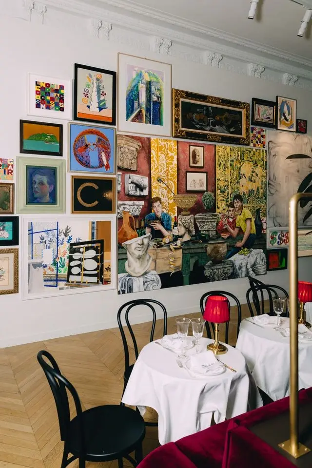 CHEZ SOTHEBY’S RUNS IN PARIS THROUGH 24 OCTOBER image on Chez Sotheby’s, a private selling exhibition and restaurant in a Paris apartment on Rue de Rivoli. The venue is open through 24 October during Art Basel Paris and lists nearly $150 million (about €133 million) of art for private sale.