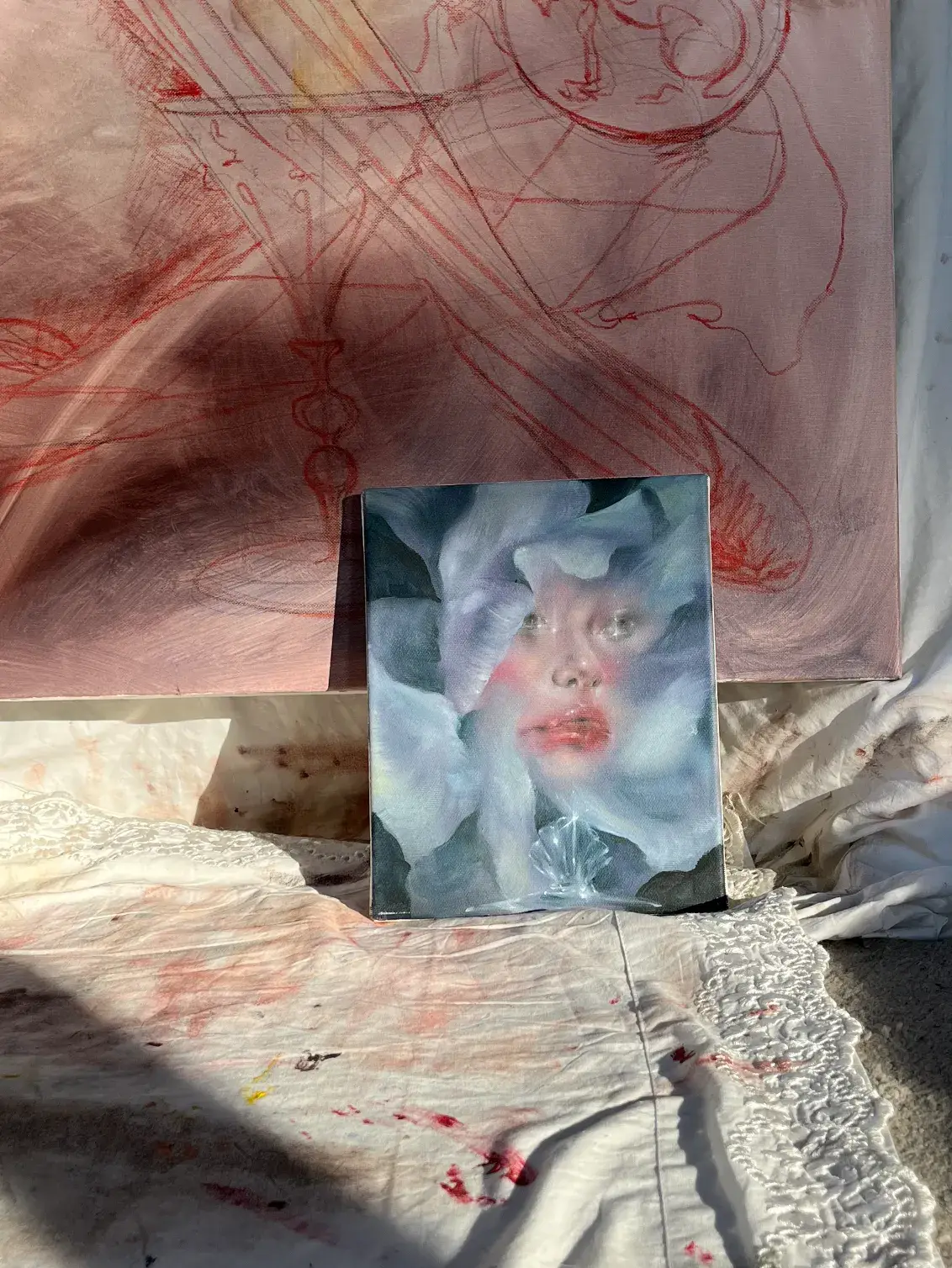 CLOSE FRIENDS WITH: SOPHIE DHERBECOURT image of Sophie Dherbecourt on Casawi Magazine Close Friends Interview French painter based in London (image 1 of 11)