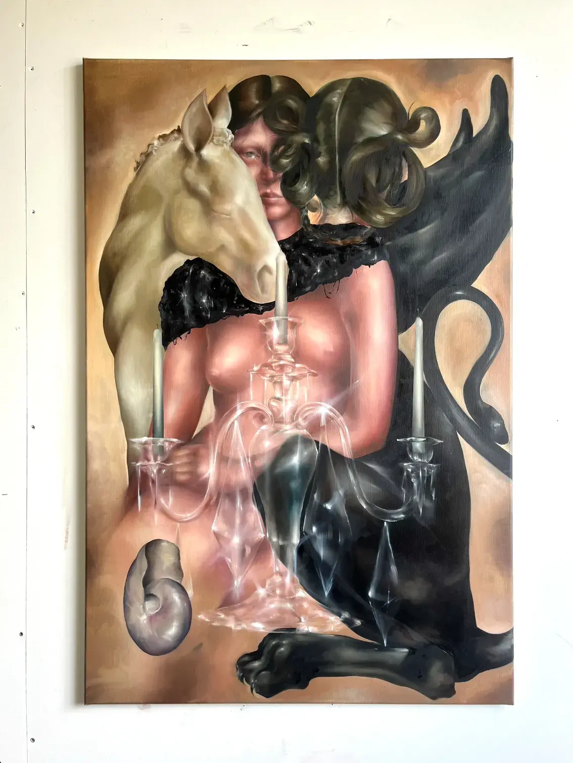 CLOSE FRIENDS WITH: SOPHIE DHERBECOURT image of Sophie Dherbecourt on Casawi Magazine Close Friends Interview French painter based in London (image 7 of 11)
